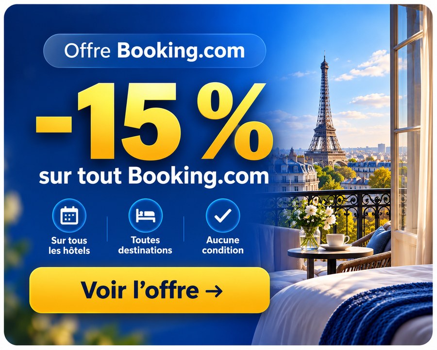 Offre Booking.com – sur tout Booking.com