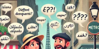 Communication problems between tourists and French people