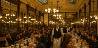 The inside of a Parisian bouillon