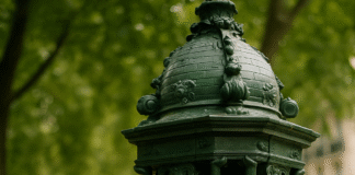 Wallace fountain in Paris