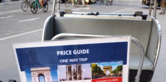 Tuktuk prices in Paris