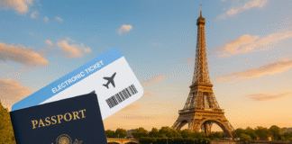 American passport to visit Paris