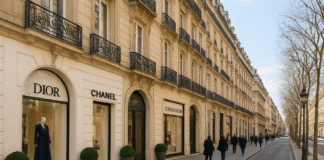 Avenue luxueuse de Montaigne