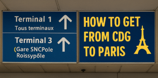 Del aeropuerto Charles de Gaulles a París