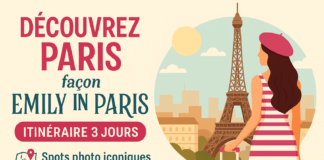Emily In paris, Suivez le même itinéraire