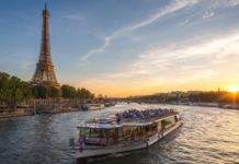 A cruise on the Seine in Paris on a fly boat