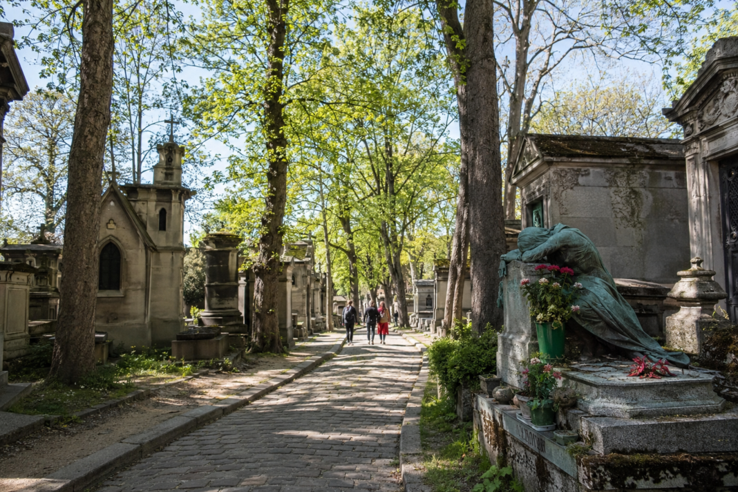 Photo of Père Lachaise in summer