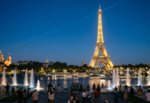 Eiffel Tower Lighting: Hours and Nighttime Sparkle Flash light every hour