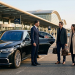 A private hire vehicle picking up passengers at Paris Charles de GaulleRoissy Airport