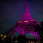 Tour eiffel illuminée de rose pour octobre