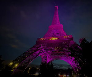 pinkeiffeltower PARIS The Eiffel Tower Lit Up in Pink for October