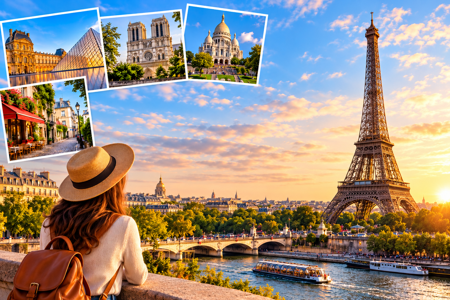 Escapade parisienne au coucher du soleil PARIS